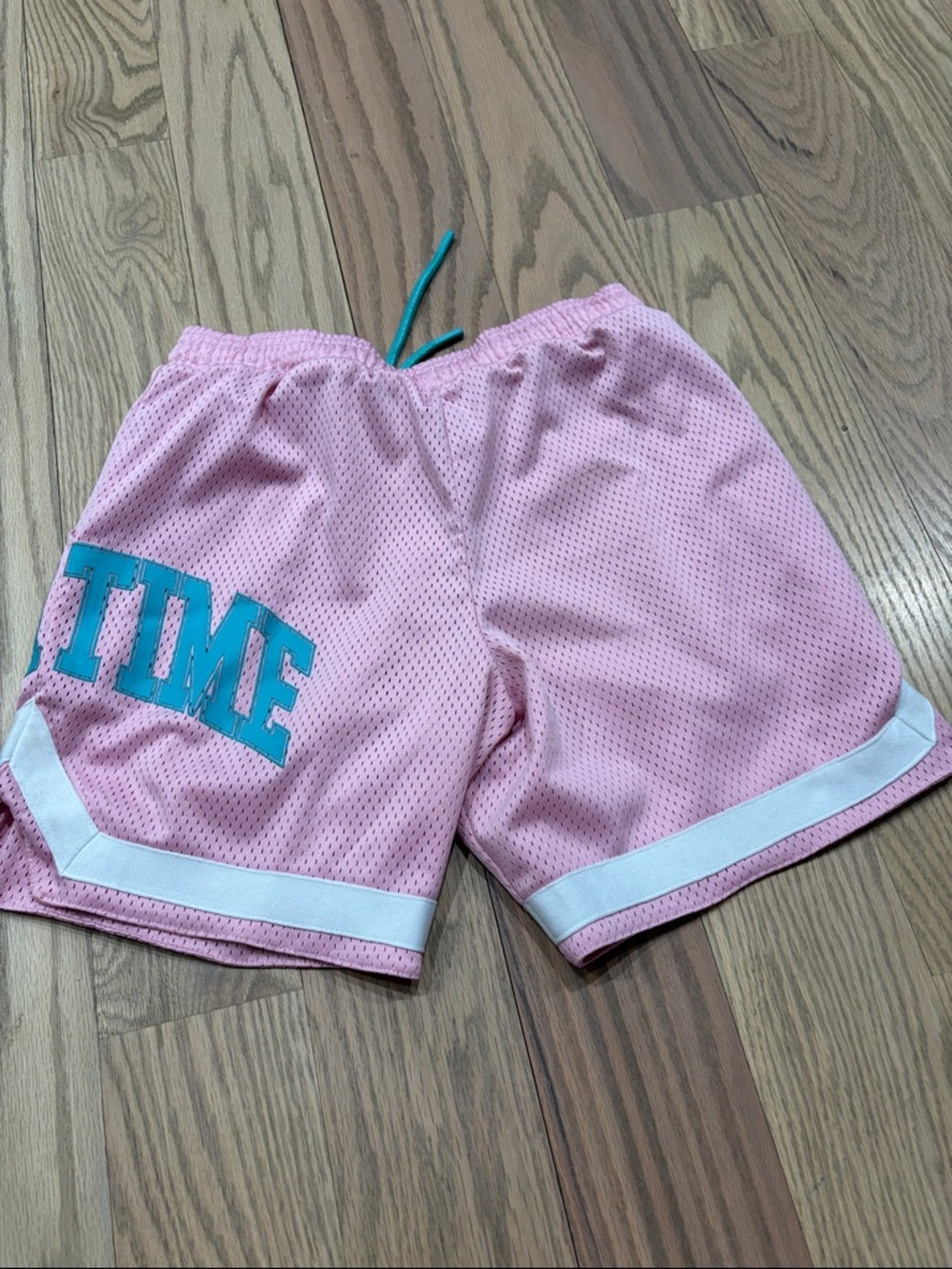 Overtime Pink Mesh Athletic Shorts - Picture 2 of 2